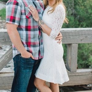 Venus White Lace Dress